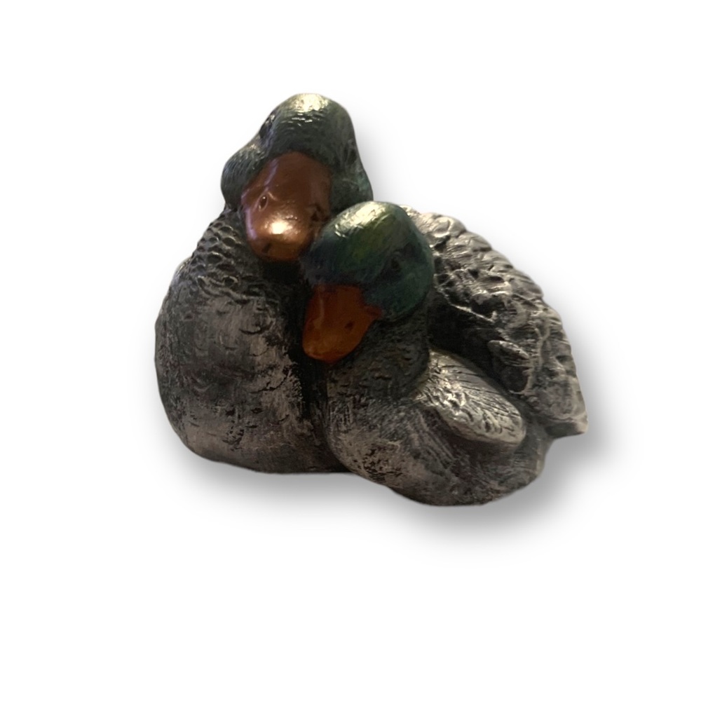 Realistic Rheden Mallard Duck Figurine A/S Production Holland RARE Orig Sticker